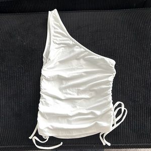 Forever 21, white, small, off the shoulder tank